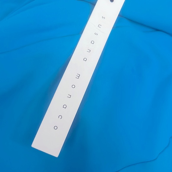 NWT SUSANA MONACO TURQUOISE BACK CUR OUT MAXI DRESS SZ SMALL - Picture 4 of 8